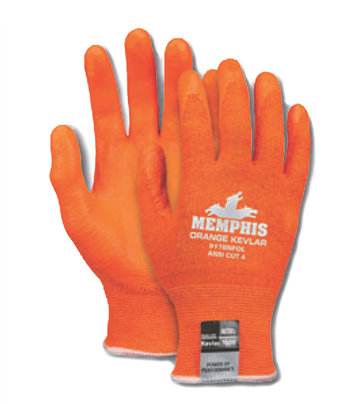 MCR Safety Pro&reg; Orange Kevlar&reg; Gloves